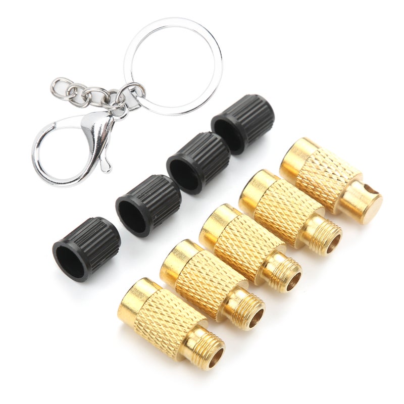 4‑in‑1 Tire Deflator Portable Tyre Deflation Valve Tools for Offroad Vehicles with Valve Caps Keychain - Image 5