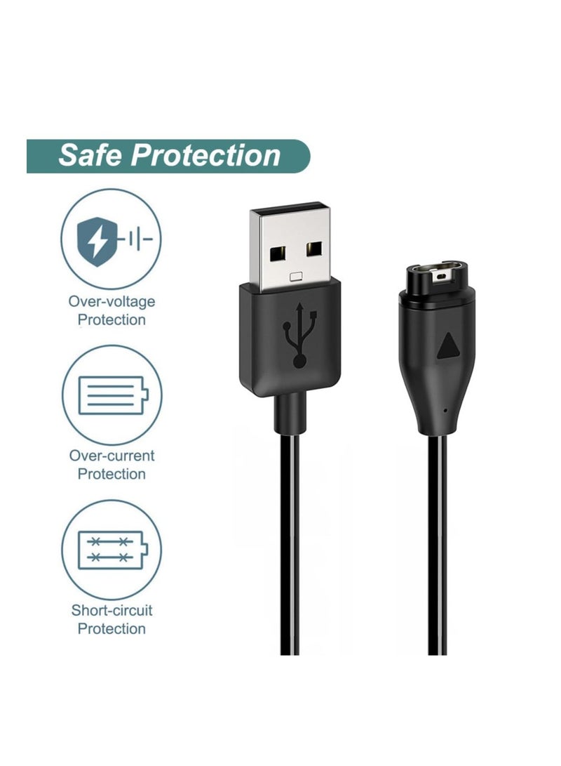 Compatible for Garmin Watch Charger Cable USB Charging Cable for Garmin Instinct/Forerunner/Fenix 8 7 6 5/Vivoactive/Venu/Vivosmart - 1Pack 3.3FT(1M) - Image 2