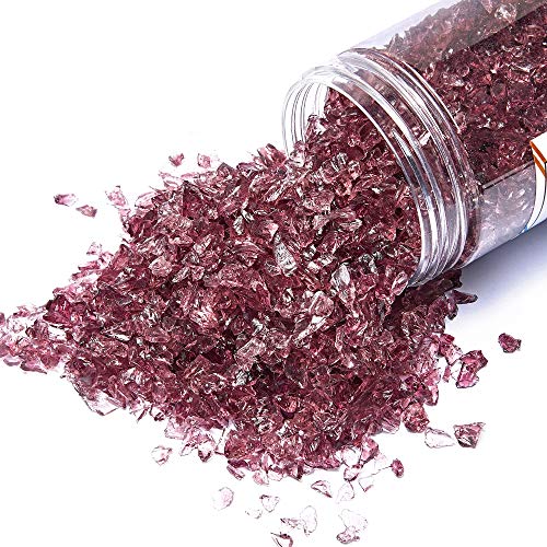 TWINKLING High Luster Crushed Glass, Broken Glass, Glass Gems Chips for DIY Resin Art Epoxy Crafts, Nail Art, Geode Painting, 1-3mm(200g) (Purple) - Image 3