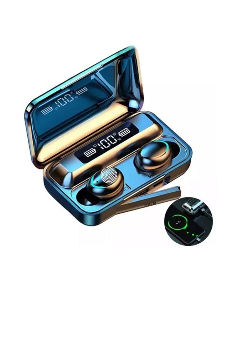 ELTRAZONE - Bluetooth 5.0 True Wireless Earphones TWS Earbuds with Digital Display – Stereo Sound, Built-In Microphone, Long Battery Life, Noise Reduction, and Charging Case for iPhone, Android, and More – Perfect for Music, Calls, and Sports - Image 1