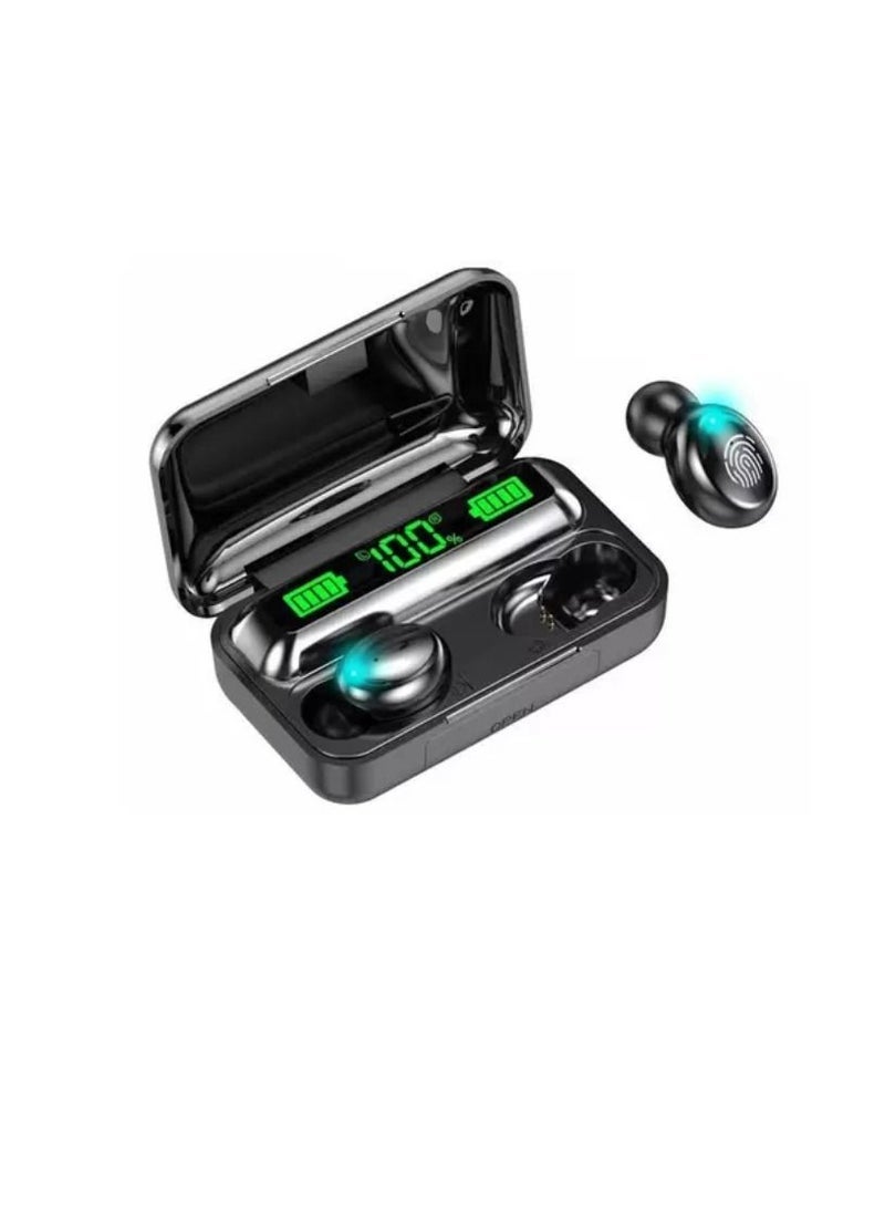 ELTRAZONE - Bluetooth 5.0 True Wireless Earphones TWS Earbuds with Digital Display – Stereo Sound, Built-In Microphone, Long Battery Life, Noise Reduction, and Charging Case for iPhone, Android, and More – Perfect for Music, Calls, and Sports - Image 1