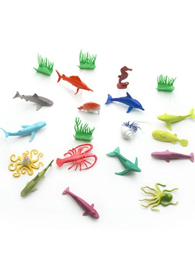 Hot Soft Glue 50 Simulation Ocean Toy Model Submarine Toy Animal Model-Color:Large Ocean Bag Shark - Image 4