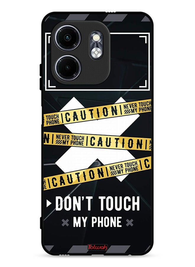 Tolwak غطاء حماية إنفينكس سمارت 9 4G - انتبه لا تلمس هاتفي - Image 1