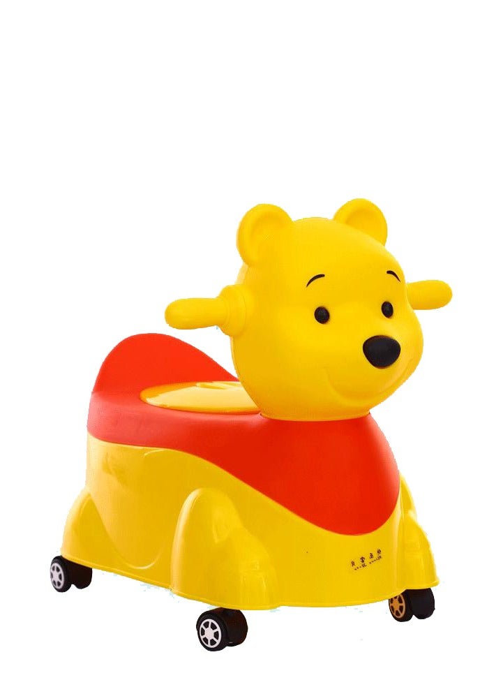 Cute Potty Training Toilet Urinal With Handle And Wheels. - Image 1