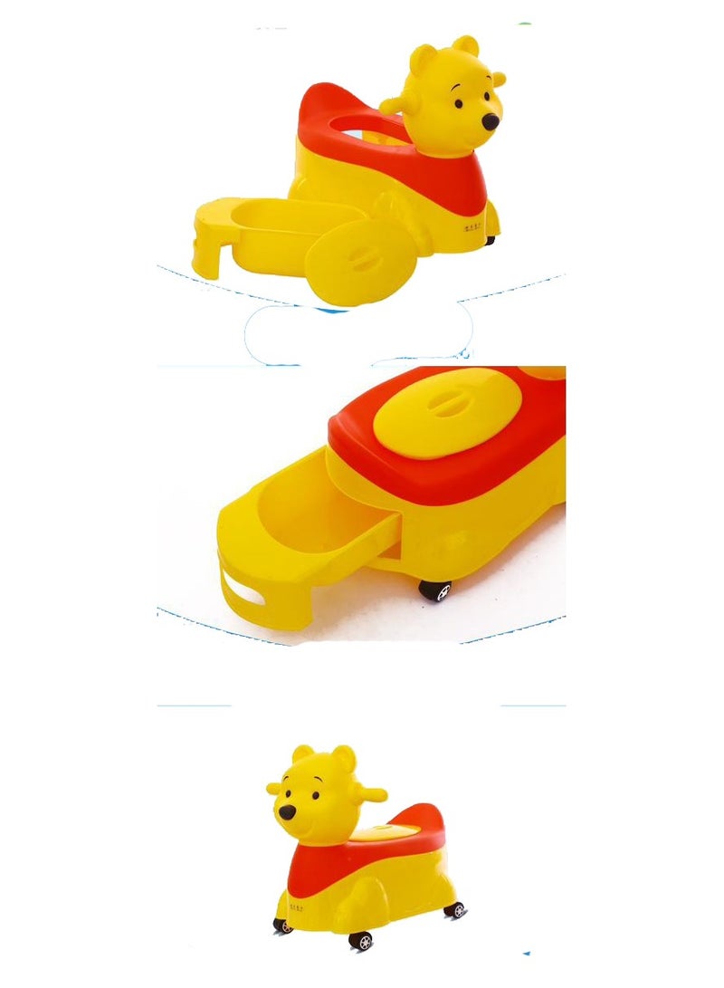 Cute Potty Training Toilet Urinal With Handle And Wheels. - Image 3