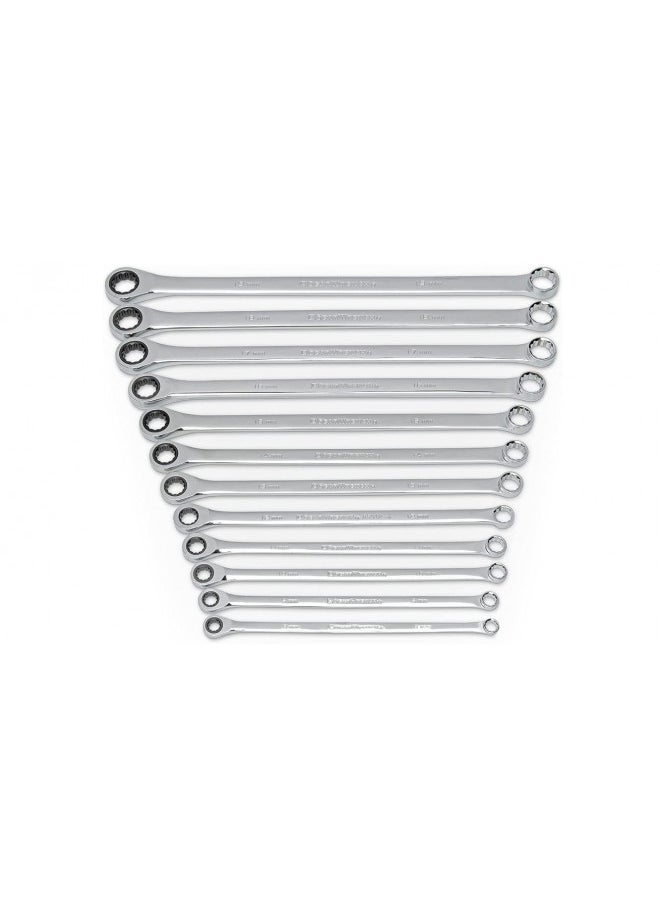 GEARWRENCH 12 Pc. 72-Tooth 12 Point XL GearBoxª Double Box Ratcheting Metric Wrench Set - 85988