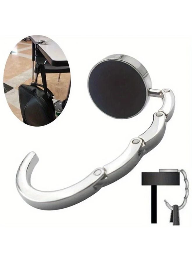 6 قطع خطافات حقيبة من سبائك الألومنيوم عشوائية الألوان لتعليق الحقائب والأكياس التسوقية - Image 5