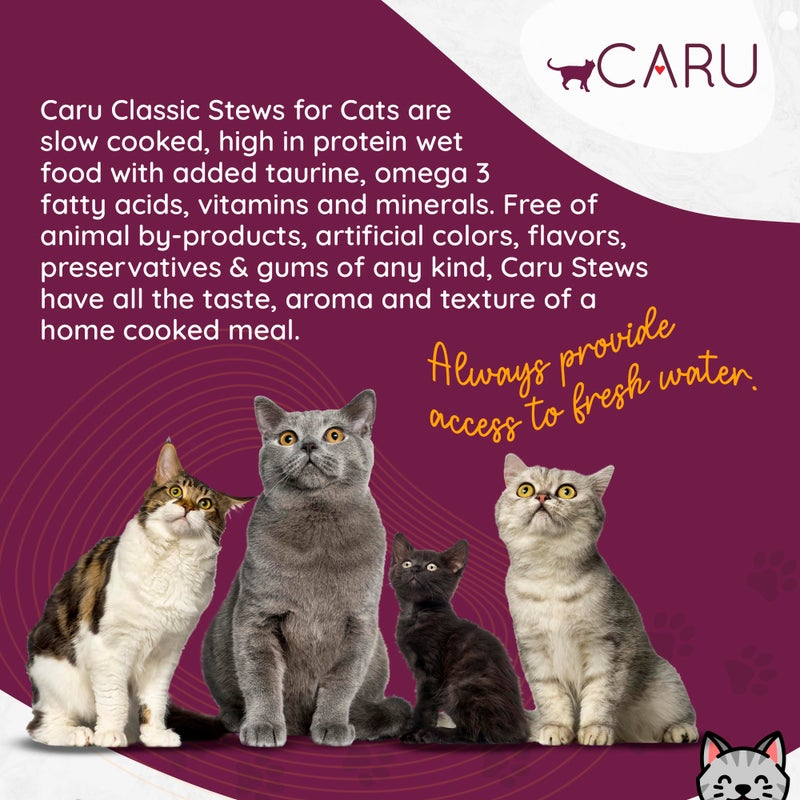 Caru - Chicken Stew for Cats, Natural Cat Food with Added Vitamins, Non-GMO Ingredients, Complete & Balanced for All Stages of Life (6 oz) - Case of 12 - Image 4