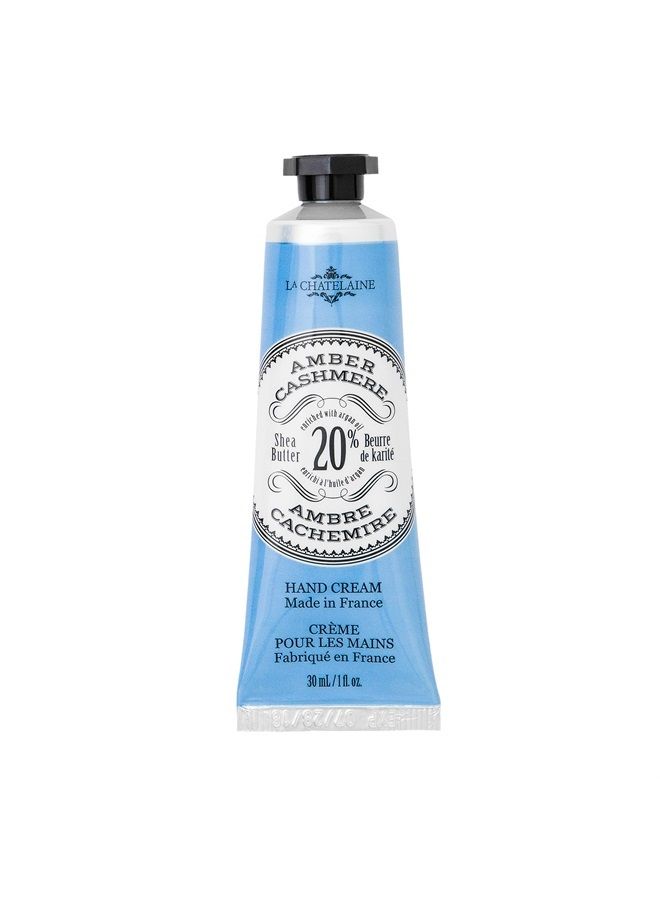 La Chatelaine 20% Shea Butter Hand Cream, Travel Size 1 fl oz with Organic Argan Oil, Moisturizing, Nourishing, Repairing, Non-Greasy Formula, Made in France, Paraben Free (Sweet Almond) - Image 1
