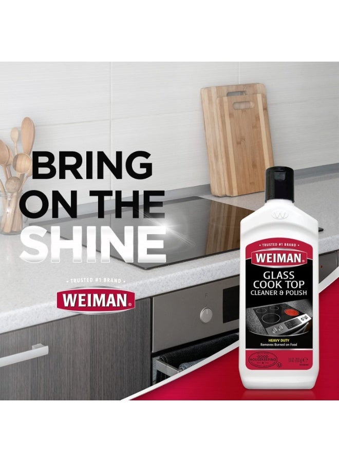ويمان منظف ​​وملمع أسطح الطهي الزجاجية من وايمان، شديد التحمل، 567 غرام - Image 3
