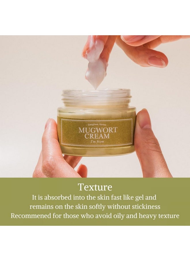 I'M FROM Mugwort Cream, For All Skin Type, 1.69 Fl Oz | Moisturizer With 73.55% Mugwort Extract, Soothing, Calming, Redness Relief With Sebum Control  - Image 5