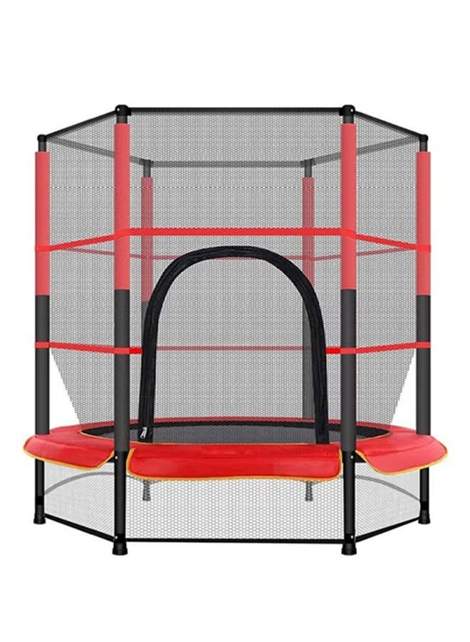 140cm Kids Trampoline with Safety Net Enclosure & Heavy-Duty Steel Frame - Image 1