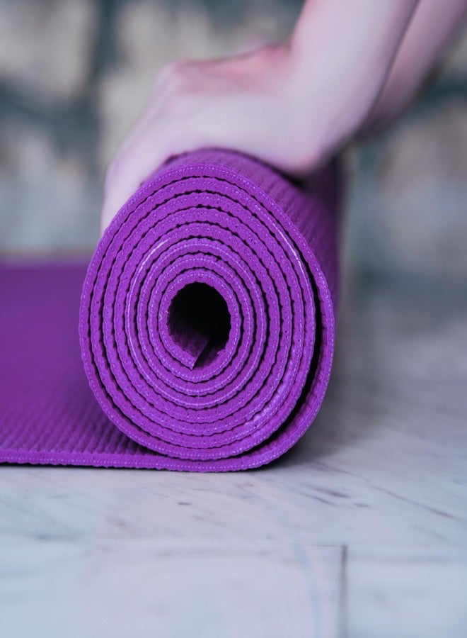 Yogikuti Beginner's Bliss Yoga Mat, Sticky Mat, Yoga Accessories Non-slip & Extra Grip, Durable workout mat (Purple) - Image 5