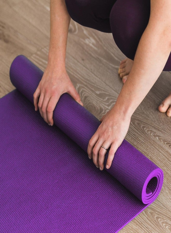 Yogikuti Beginner's Bliss Yoga Mat, Sticky Mat, Yoga Accessories Non-slip & Extra Grip, Durable workout mat (Purple) - Image 3