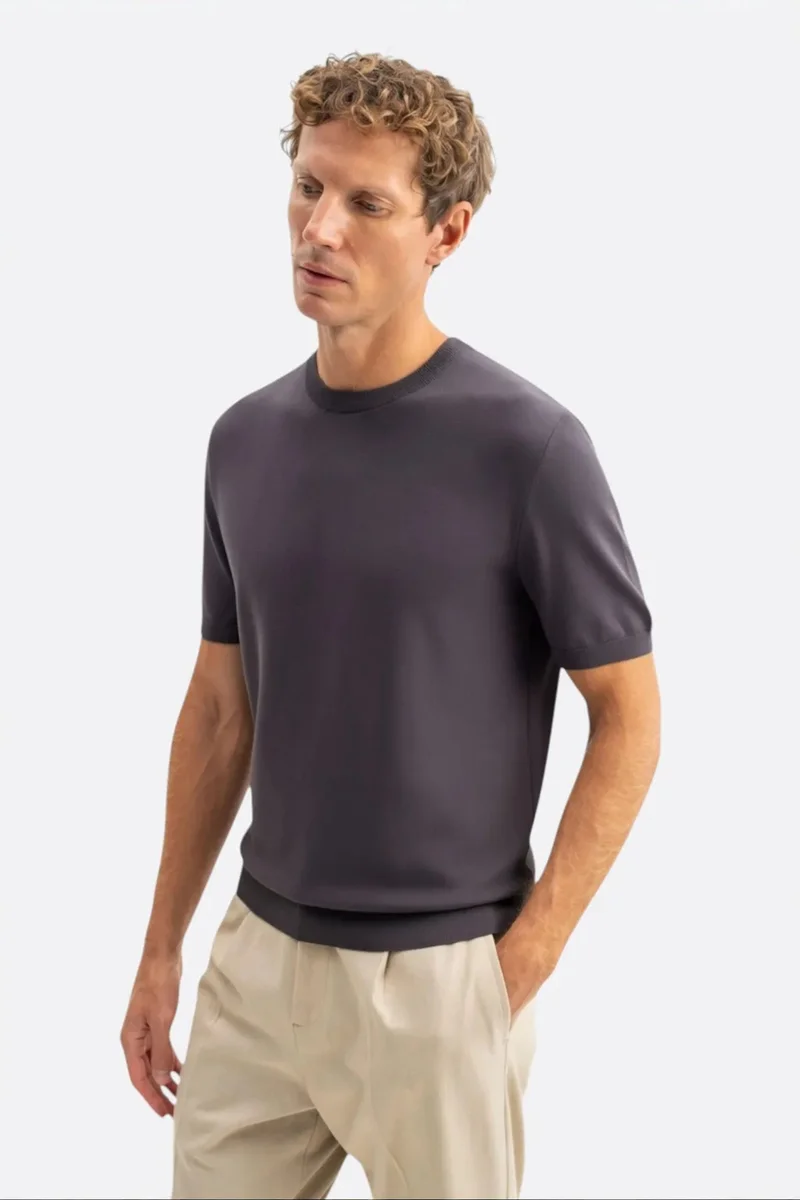Giesto Charcoal Grey GIESTO Men's T-Shirt for Men | Best Price UAE
