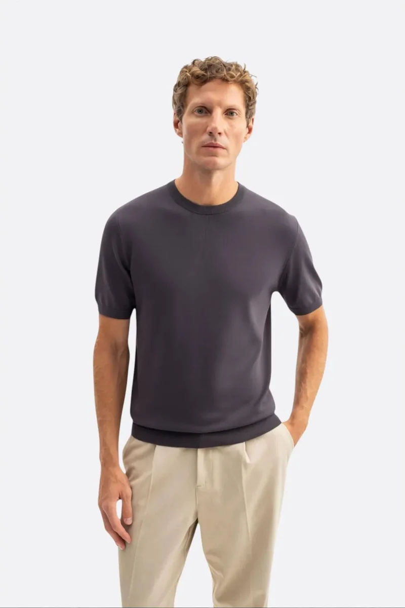 Giesto Charcoal Grey GIESTO Men's T-Shirt for Men | Best Price UAE