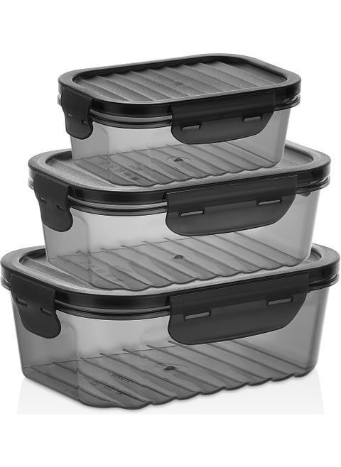 Quick Leakproof Storage Container Lockable Food Storage Container Airtight 500ML x 1000ML x 1700ML