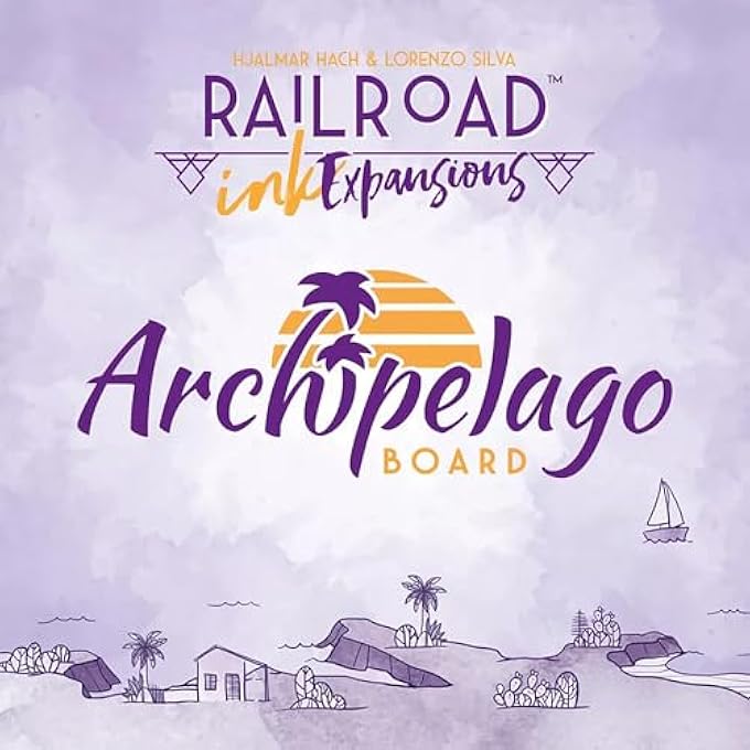 Horrible Guild Railroad Ink Challenge Archipelago Boards Set  Strategy Board Game Expansion  Roll and Write Dice Game  1 to 4 Players  20 Minutes  Ages 8 - Image 1