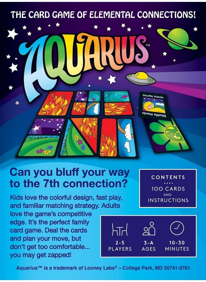 Looney Labs Looney Labs Aquarius Card Game - Elemental Strategy for 2-5 Players  - Image 3