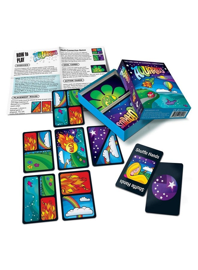 Looney Labs Looney Labs Aquarius Card Game - Elemental Strategy for 2-5 Players  - Image 4