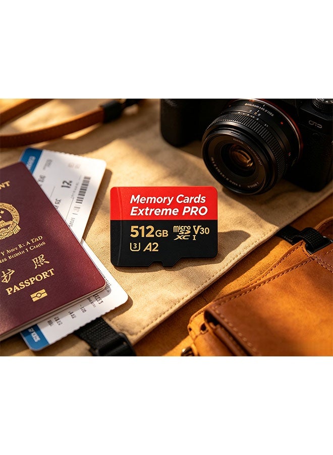 512GB high-end storage card, microSDXC type, supports full HD video, suitable for smartphones, dashcam, action cameras and surveillance cameras. - Image 4