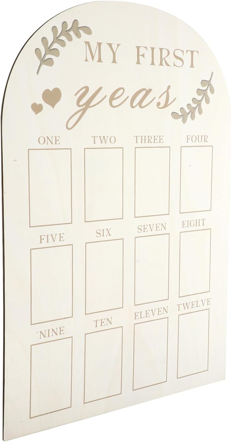 Classic trendy design picks VICASKY Keepsake Photo Frame Wooden Newborn First Year Picture Frame with Monthly Milestone Markers Nursery Décor for Memory Preservation Natural material Ventilated design Quick available purchase options Economical varied design options One piece build Low maintenance Elegant appearance Rack friendly Suburban residential ship Heat insulation layer Daily universal pick Leakproof sealed Custom sizing alternatives Scheduled warehouse deliver Newly stocked local goods Dense area priority deliver Stable inert material Fixed & portable compatible Assorted trendy color picks Organized shipment arrange Ready order processing Trendy widespread design Systematic nationwide ship All budget friendly options - Image 1