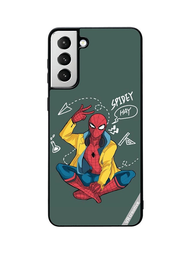 VR CREATIVE Protective Case Cover For Samsung Galaxy S22 Plus 5G Spiderman Design Multicolour - Image 1