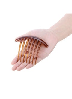 Tatuo 20 Pieces 7 Tooth French Twist Comb Plastic Hair Clip Hair Side Combs Hair Accessory for Women Girls (Black and Brown)  - Image 3