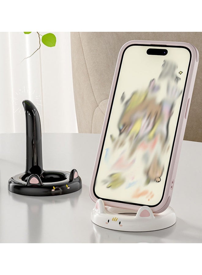 Phone Stand Holder Cute Cat Tail  Design Phone Stand for Desk Cell Phone Table Holder - Image 3