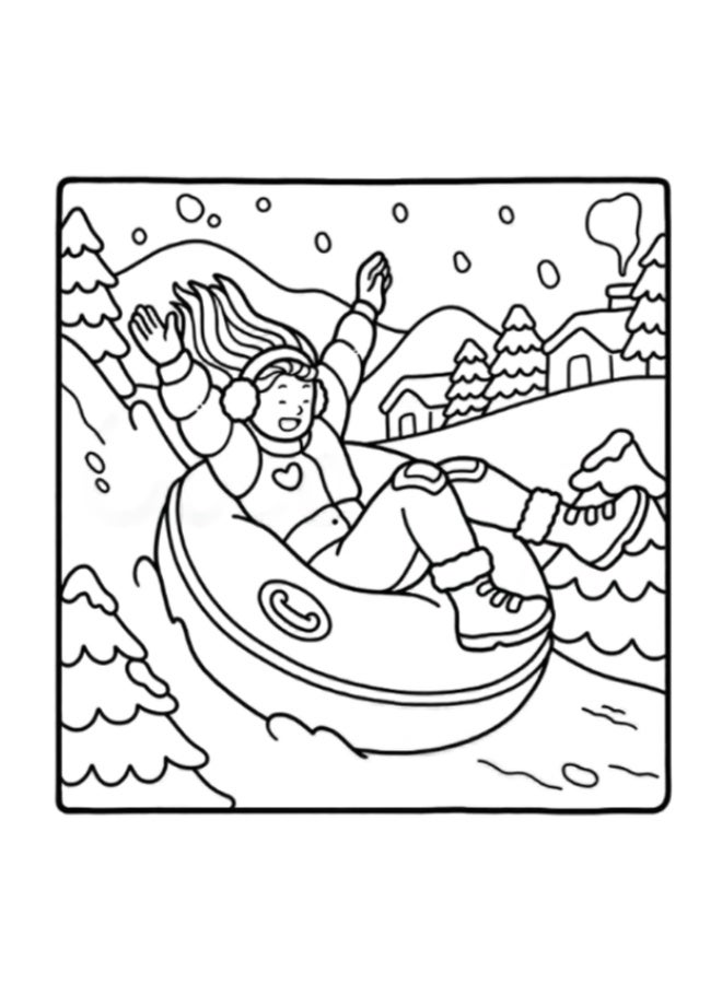 كتاب تلوين لحظات الفتيات لتخفيف التوتر مجموعة المساحات الدافئة للبالغين والمراهقين أنشطة يومية لطيفة رسومات وعي كامل علاج فني مريح مضاد للقلق - Image 5