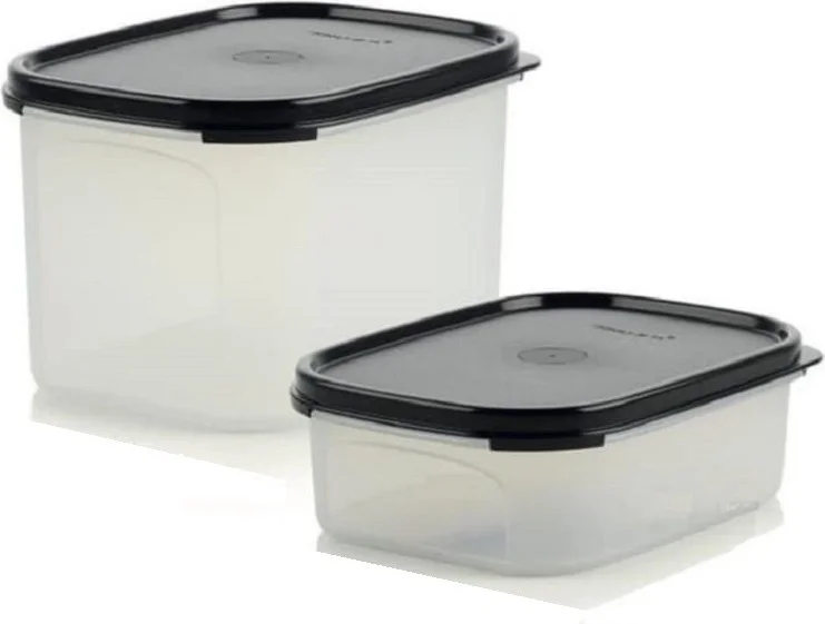 Tupperware Compact Storage Container 2-Pack 850 ml 1.9 lt Multi-Purpose Set