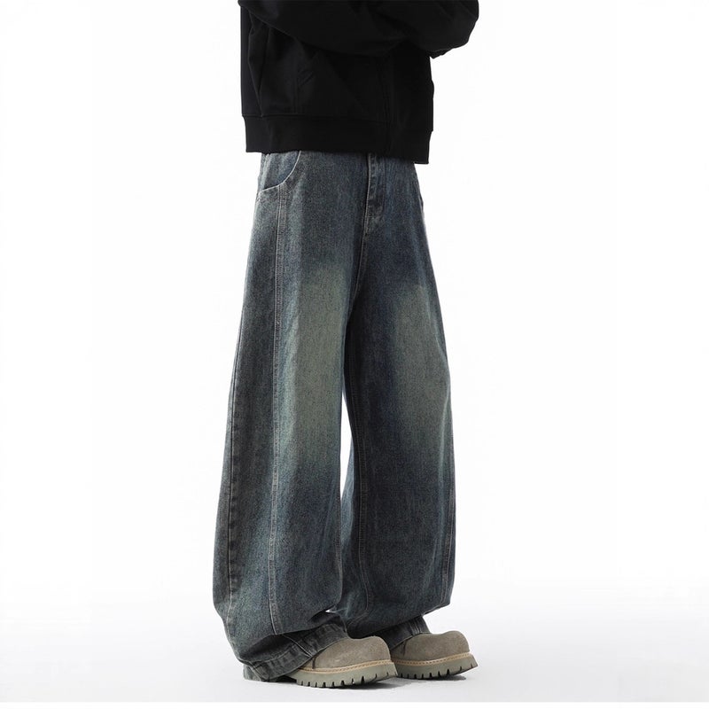 Unisex Classic Denim Jeans Loose Fit Daily Outdoor Wear - Image 5