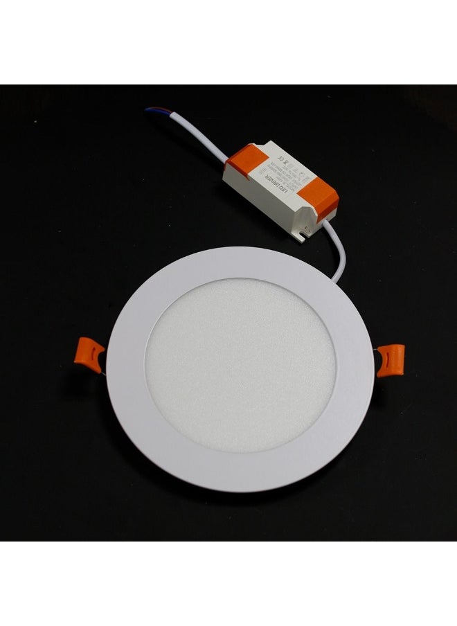 DANUBE HOME Milano New Illumina 6W Led Panel Light Round - Gold Finish Durable Die Casting Indoor Light Fixture 3-In-1 Color Changeable Lights Premium Electrical Lighting For Home & Office - 13X13X3.5Cm 