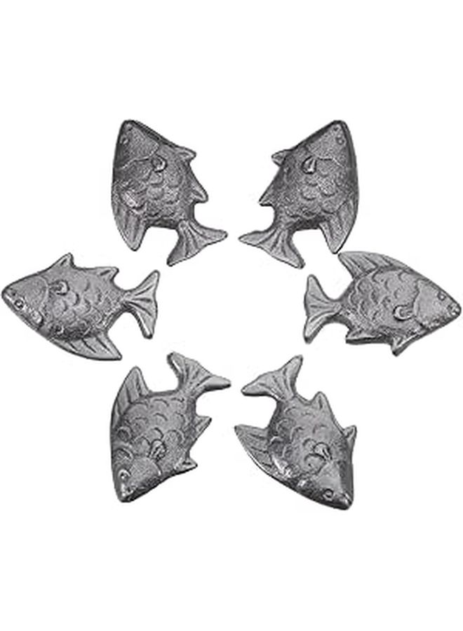 6pcs Cast Iron Fish Cooking Tool Natural Iron Source For Athletes Pregnant Women Anemia Prevention Kitchen Accessories - Image 1
