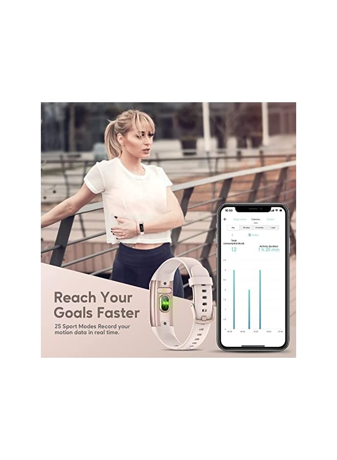Excefore Tracker Activity Tracker with 1.1" AMOLED Color Display Smart Watch, 24/7Heart Rate Monitor, Indoor Outdoor Tracking, Sleep Monitor, 5 ATM Waterproof Step Counter Watch for Women Men - Image 3