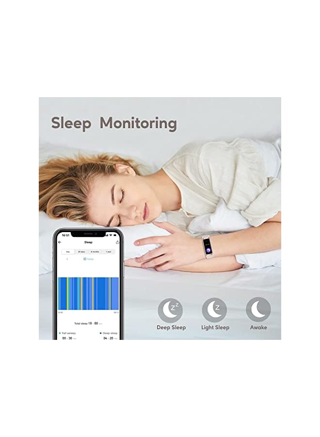 Excefore Tracker Activity Tracker with 1.1" AMOLED Color Display Smart Watch, 24/7Heart Rate Monitor, Indoor Outdoor Tracking, Sleep Monitor, 5 ATM Waterproof Step Counter Watch for Women Men - Image 5