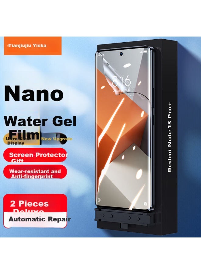 Iska Nano Full Screen 2 Pieces For Redmi Note 13 Pro+ Hydrogel Film Note 13 Pro+ Phone Film Hd Full Screen Coverage Non-tempered Full Glue Protection Soft Film Jm918 - Image 1