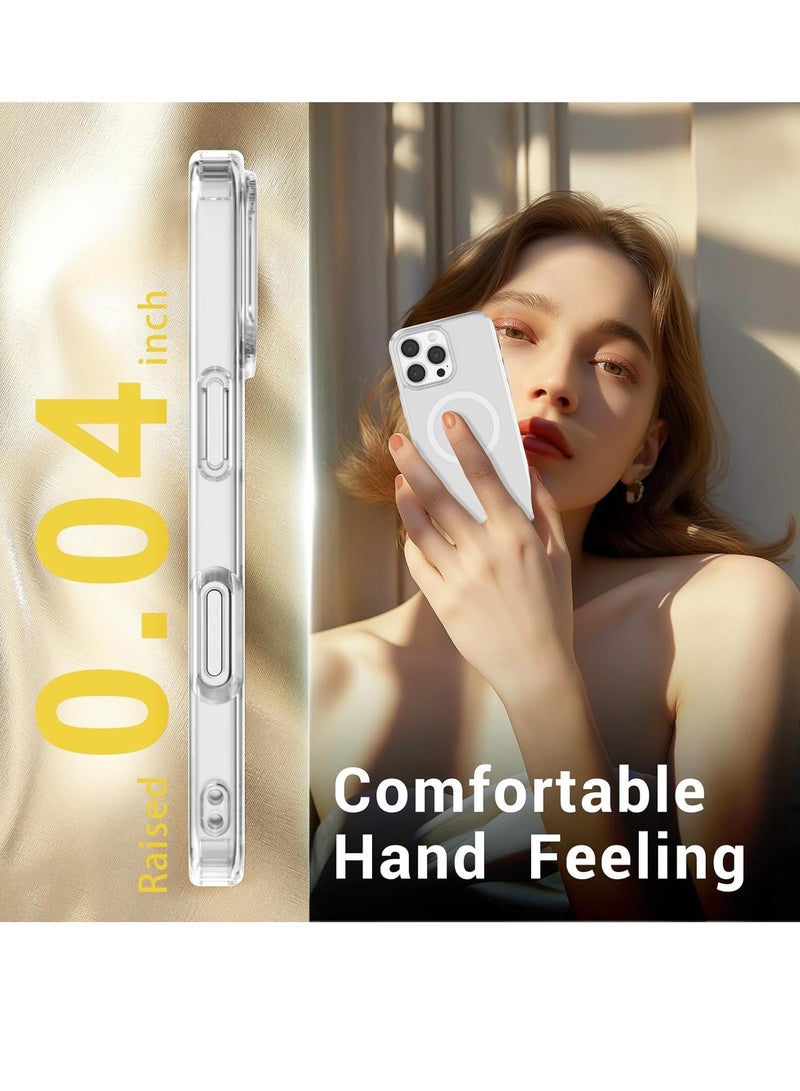 MIGOFAST Magnetic Case for iPhone 16 Pro Max 6.9inch, Compatible with MagSafe, Scratch-Resistant Back, Anti-Scratch Clear Back Magnetic Phone Cover - Image 5