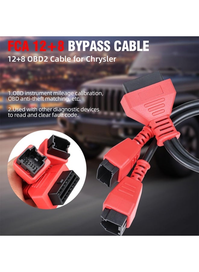 Car Cable Adaptor for 12+8 Programming Cable Connector, Vehicle OBD2 Diagnostic Wire Connector, Auto Bypass Gateway Protocol Cable for Maxisys Elite MS905 MS906 MS906BT MS906S MS908 - Image 4