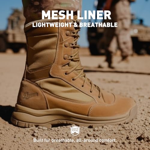 Danner Tanicus Military Boots for Men Made with Rough-Out Leather and 1000D Nylon, with Slip-Resistant Outsole and Comfort Footbed, AR 670-1 Certified, Coyote - 8.5 D - Image 5