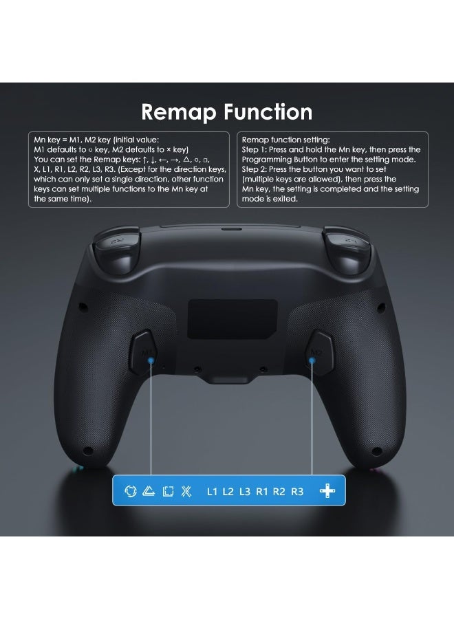 يد تحكم PS5 DualSense لاسلكية مع هابتك فيدباك وتريجرز متكيفة – ألوان متعددة – متوافقة مع PS5 وPC - Image 4