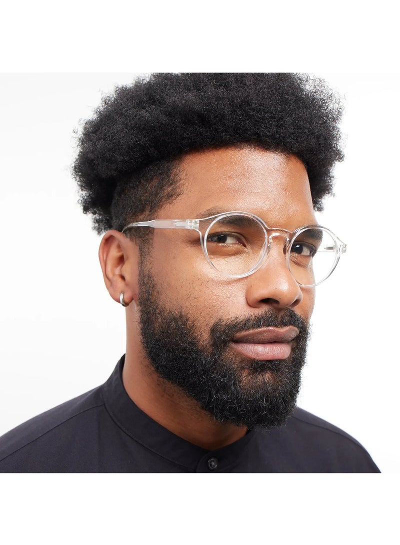 BARNER Le Marais Glossy Glossy Crystal - Round Glasses - Image 3