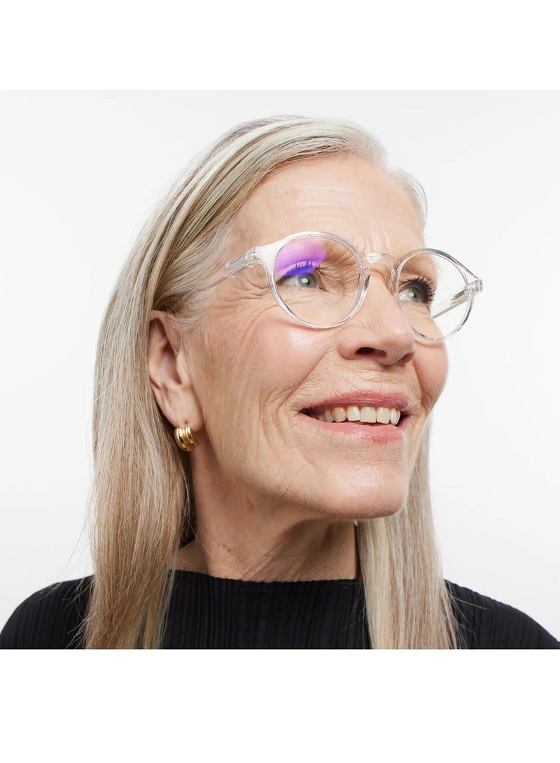 BARNER Le Marais Glossy Glossy Crystal - Round Glasses - Image 2