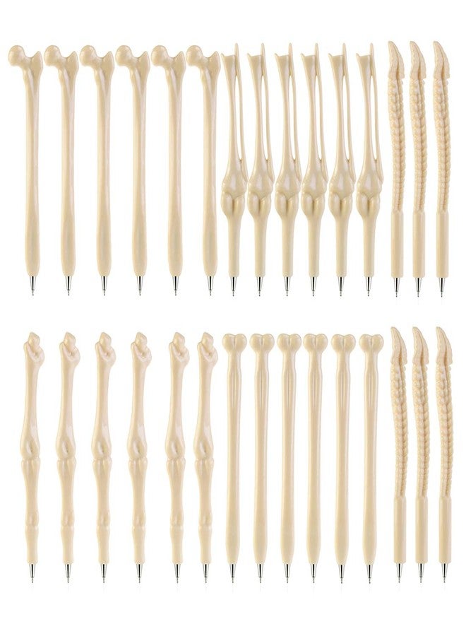 SunAngel Creative Novelty Bone Shape Ballpoint Pens,0.7mm Black Ink Bone Model Pens for Doctor Nurses, Medical Professionals(30pcs) - Image 1