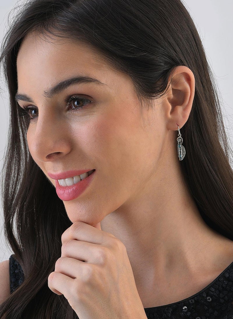 SOHI Oxidised Artificial Drop Earring Jewellery - Image 1