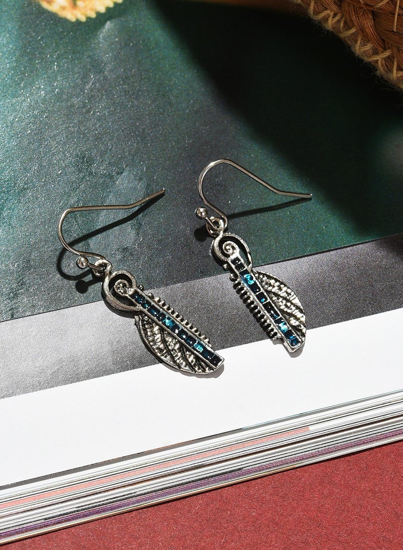 SOHI Oxidised Artificial Drop Earring Jewellery - Image 5