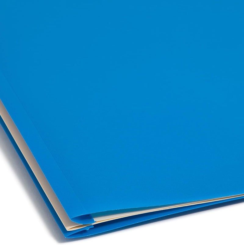 Smead Smead Poly Classification Folder 2 Dividers 2 Expansion 25Cut Tab Letter Size Blue 10 per Box 14045  - Image 5