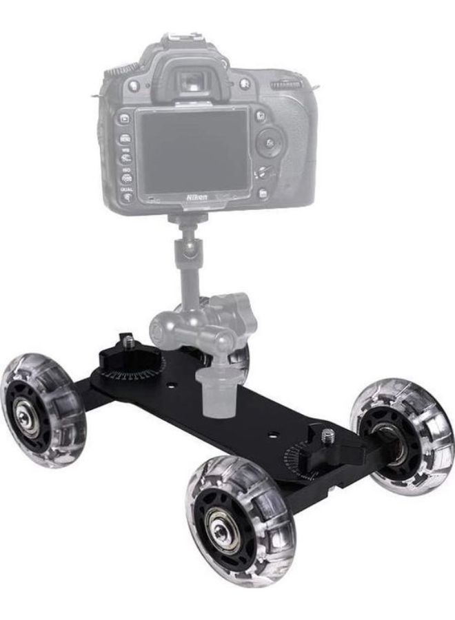 Camera Table Skater Design, Mobile Rolling Sliding Dolly Stabilizer, Camera Rail Stand Photography Car,  - Image 3