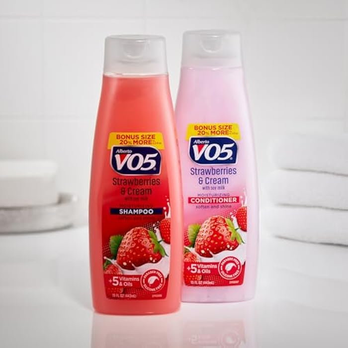 Alberto Vo5 Moisture Milk Conditioner, Strawberries and Cream, 15 Ounce - Image 2