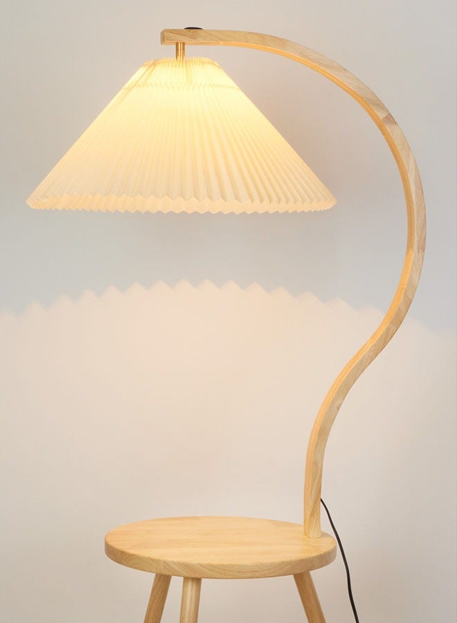 keke Japanese-Style Wooden Floor Simple Living Room and Bedroom Lamp with 12W Remote Control  - Image 3